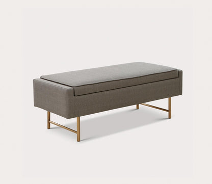 Heath Fabric Upholstered Storage Accent Bench by Madison Park