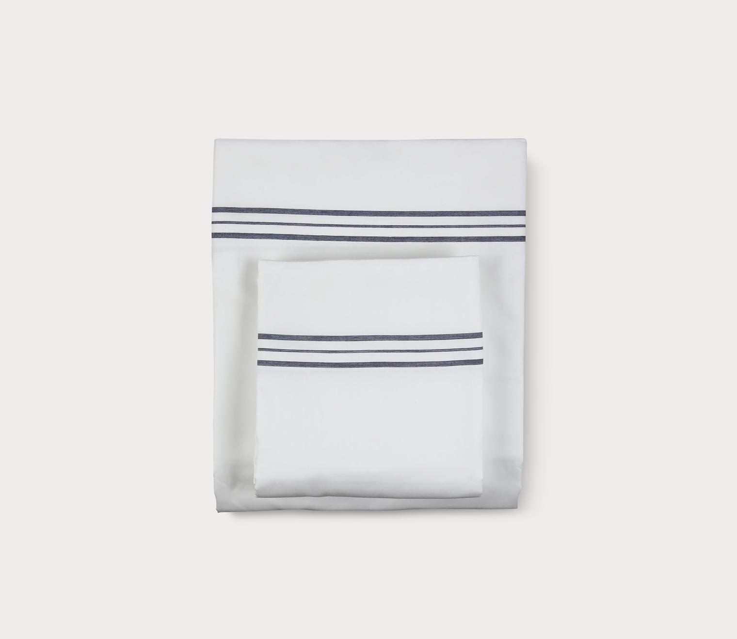 Hem Stripe Cotton Sheet or Pillowcase Set
