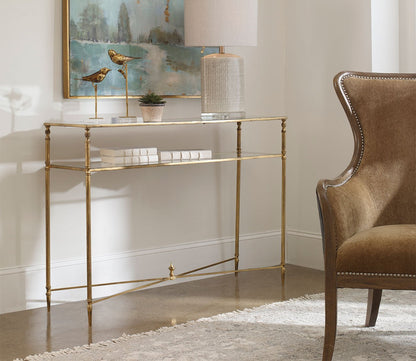 Henzler Mirrored Glass Console Table by Uttermost