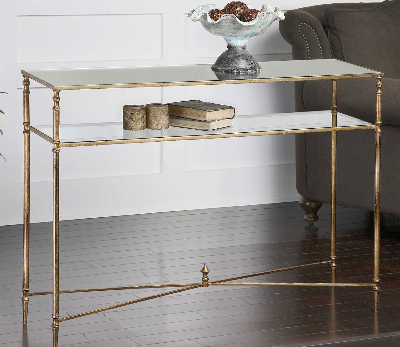 Henzler Mirrored Glass Console Table by Uttermost