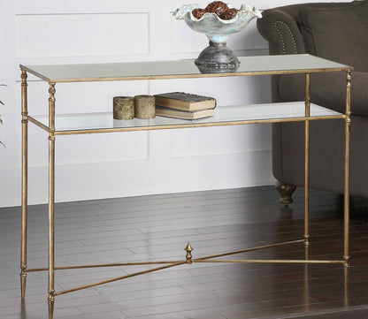 Henzler Mirrored Glass Console Table by Uttermost