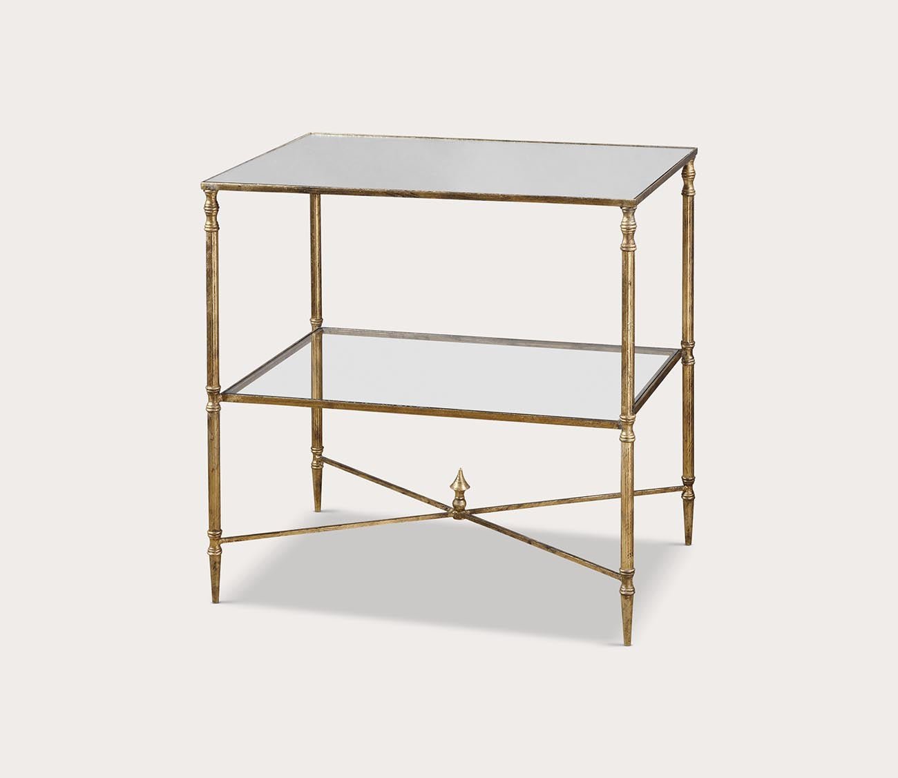 Henzler Mirrored Glass Lamp Table by Uttermost