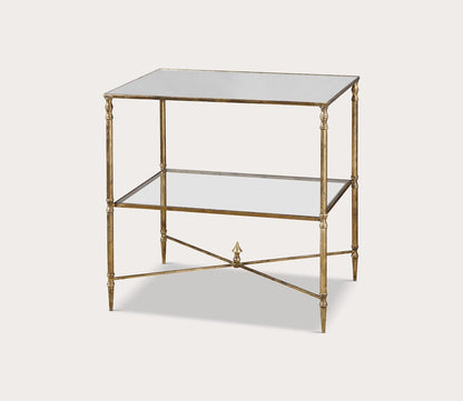 Henzler Mirrored Glass Lamp Table by Uttermost