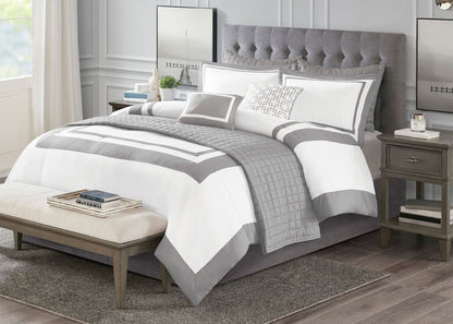 Heritage Microfiber 8-Piece Comforter and Coverlet Set by Madison Park