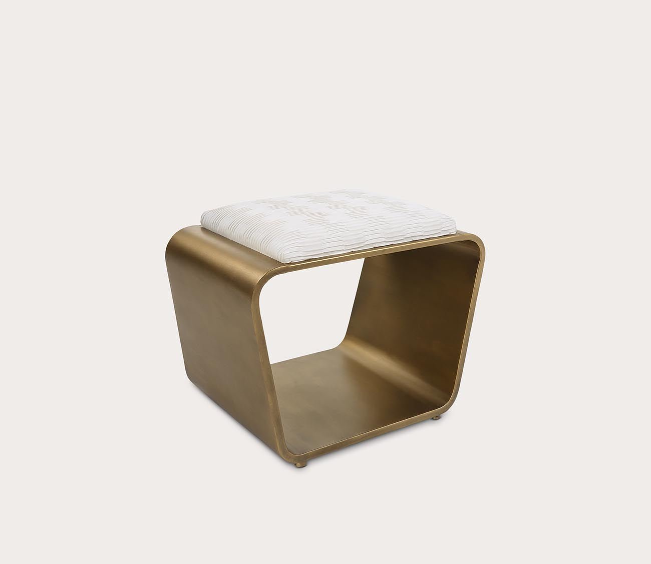 Hoop Small Gold Bench by Uttermost