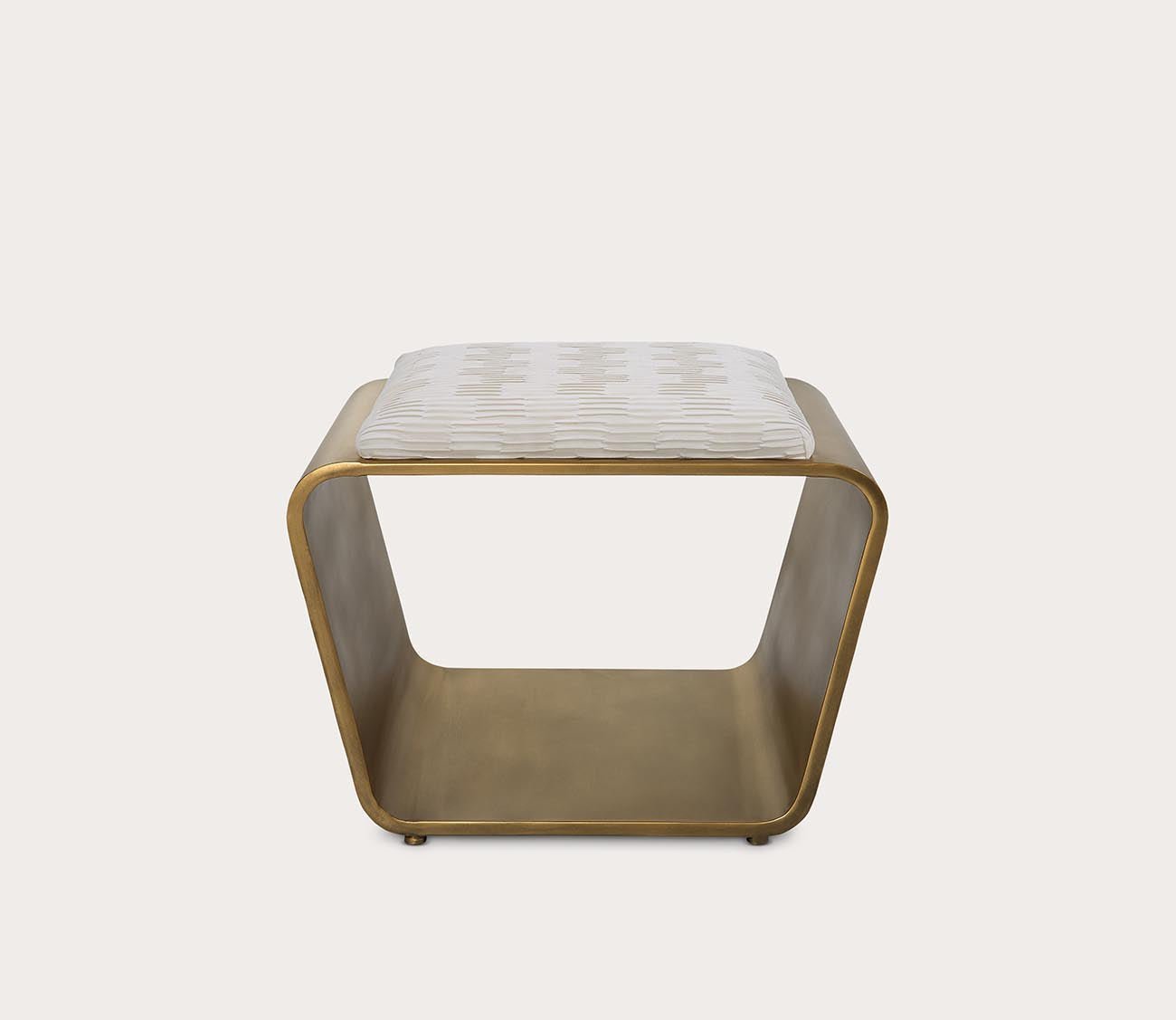 Hoop Small Gold Bench by Uttermost