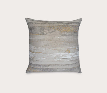Horizon Abstract Brushstroke Throw Pillow by Ann Gish