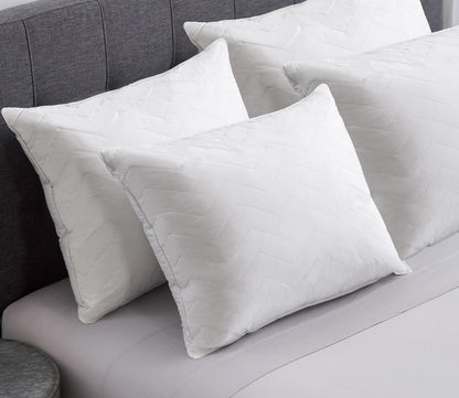 Hotel Luxe Cotton Quilted Down Alternative Pillow 2-Pack or 4-Pack by Allied Home