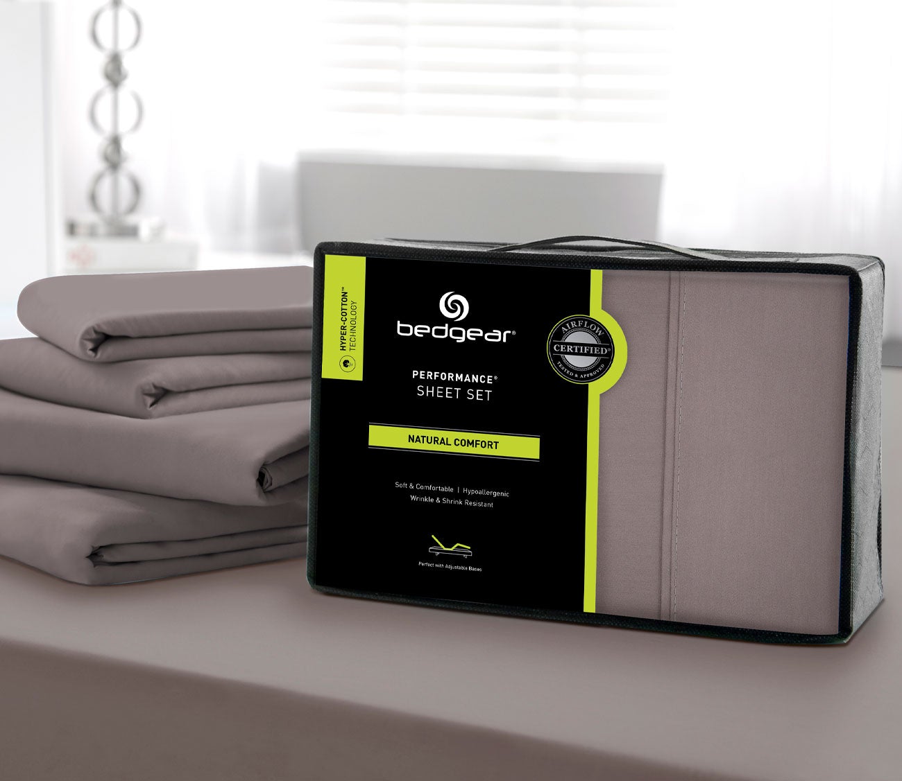 Hyper-Cotton Quick-Dry Performance Sheet Set by Bedgear