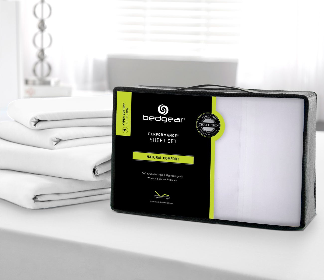 Hyper-Cotton Quick-Dry Performance Sheet Set by Bedgear