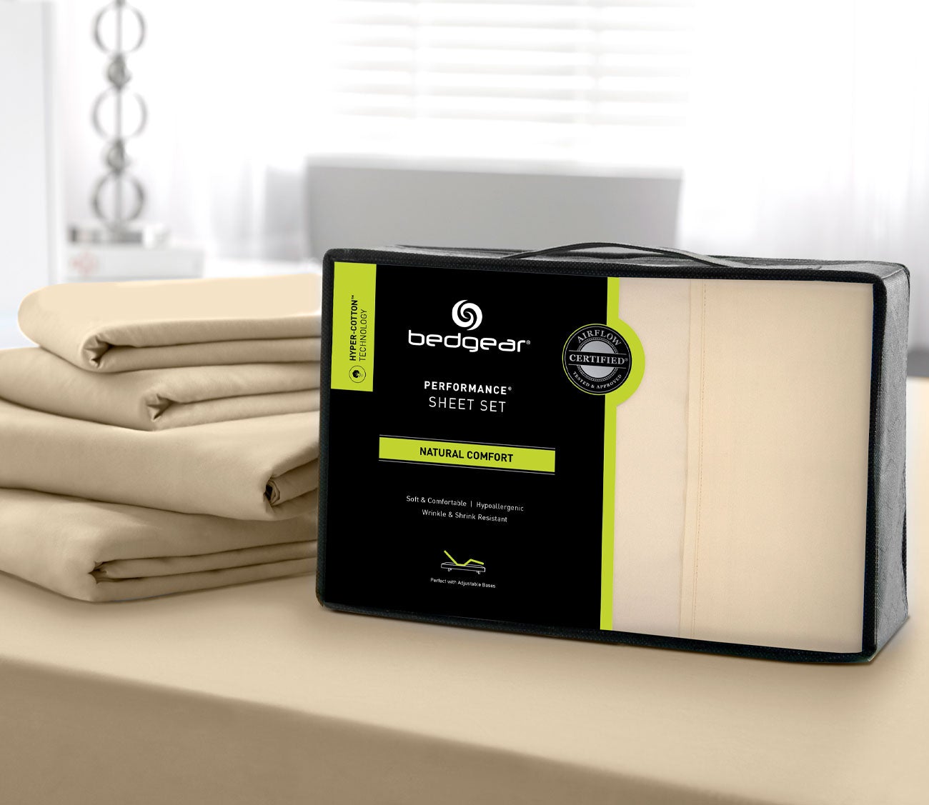 Hyper-Cotton Quick-Dry Performance Sheet Set by Bedgear
