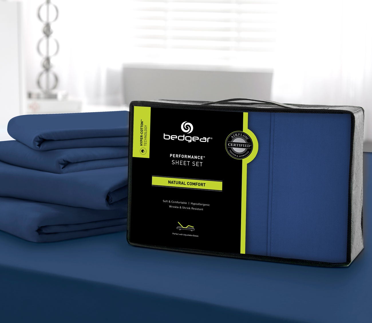 Hyper-Cotton Quick-Dry Performance Sheet Set by Bedgear