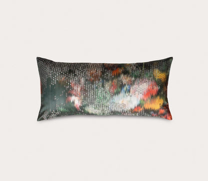 Ibiza Watercolor Jacquard Throw Pillow by Ann Gish