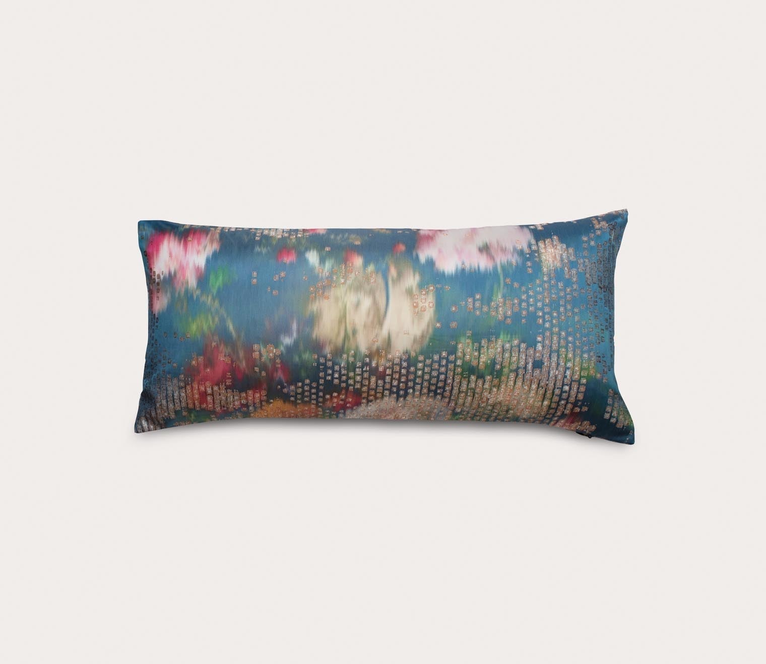 Ibiza Watercolor Jacquard Throw Pillow by Ann Gish