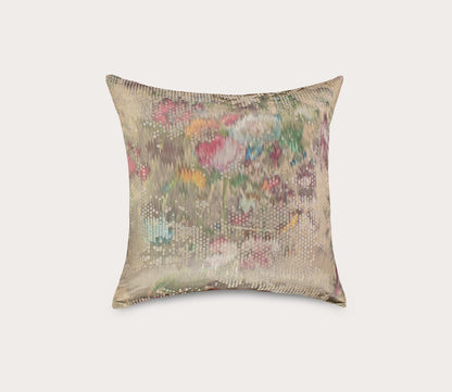 Ibiza Watercolor Jacquard Throw Pillow by Ann Gish