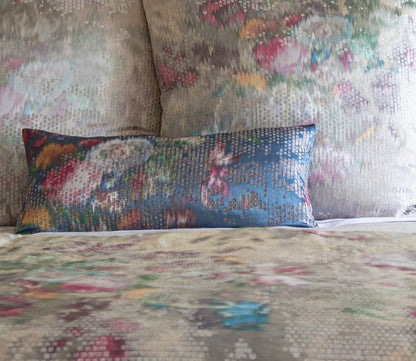 Ibiza Watercolor Jacquard Throw Pillow by Ann Gish
