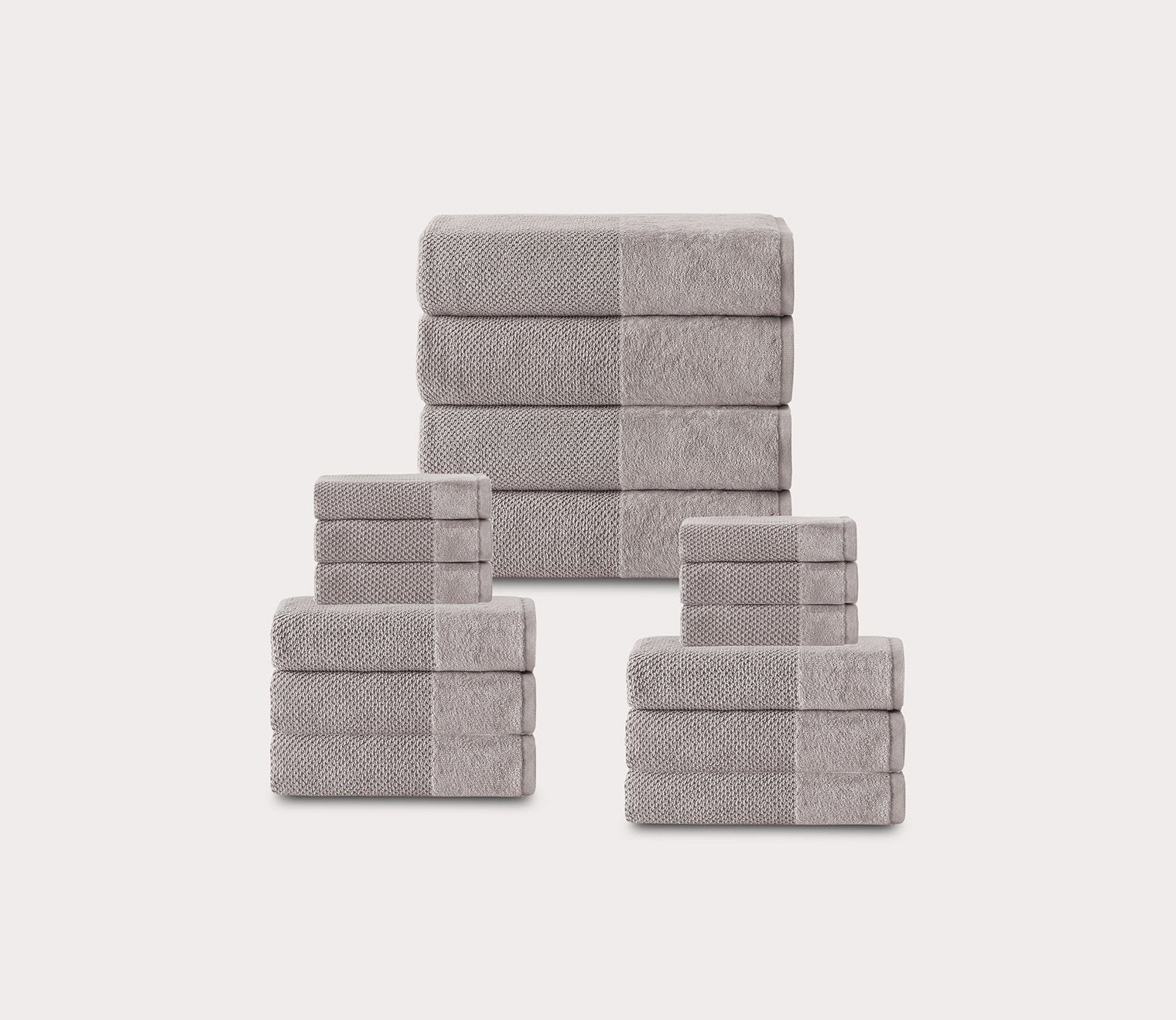 Incanto 16-Piece Turkish Cotton Towel Set in 6 Colors by Enchante
