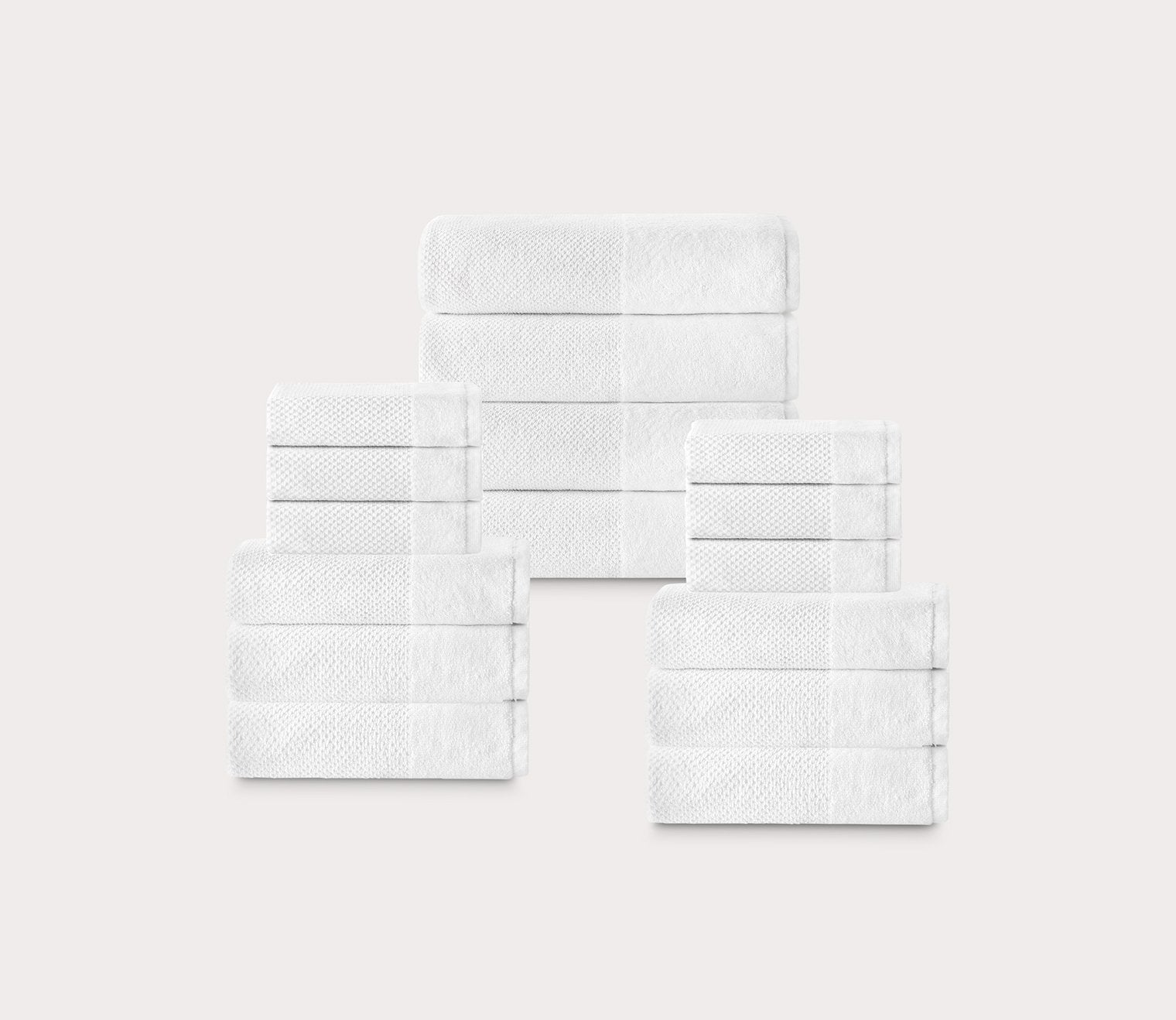 Incanto 16-Piece Turkish Cotton Towel Set in 6 Colors by Enchante