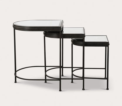 India Black Nesting Tables Set of 3 by Uttermost