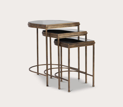 India Gold Nesting Tables Set of 3 by Uttermost