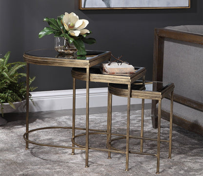 India Gold Nesting Tables Set of 3 by Uttermost