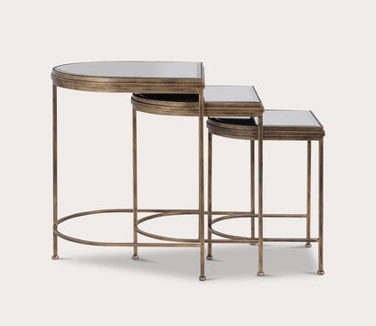 India Gold Nesting Tables Set of 3 by Uttermost