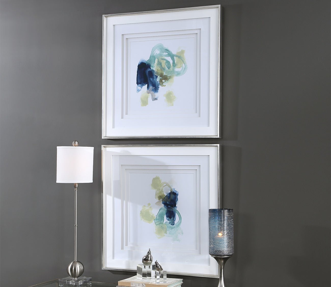 Integral Motion Framed Prints Set of 2 by Uttermost