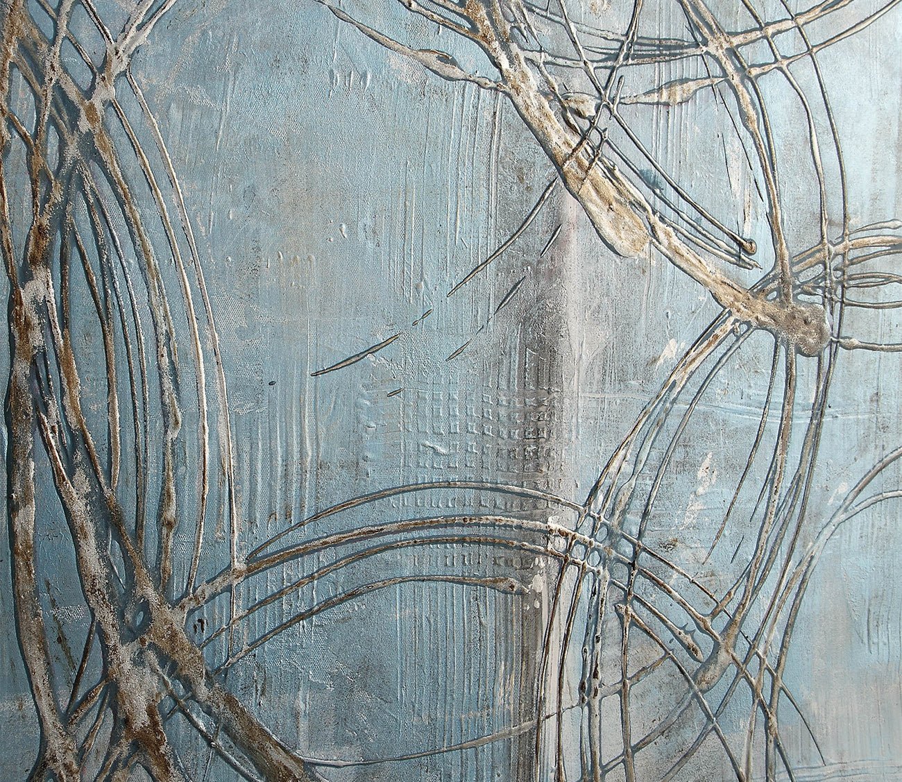 Interlock Hand Painted Canvas by Uttermost