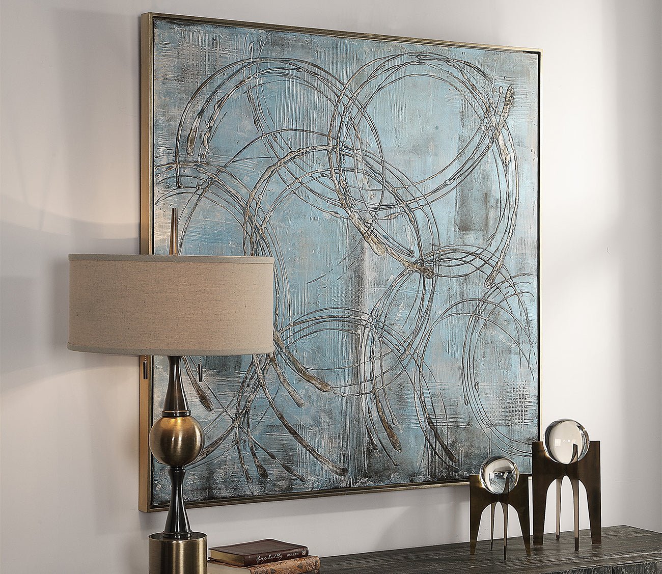 Interlock Hand Painted Canvas
