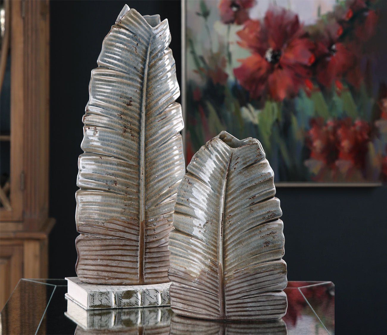 Invano Leaf Vases Set of 2