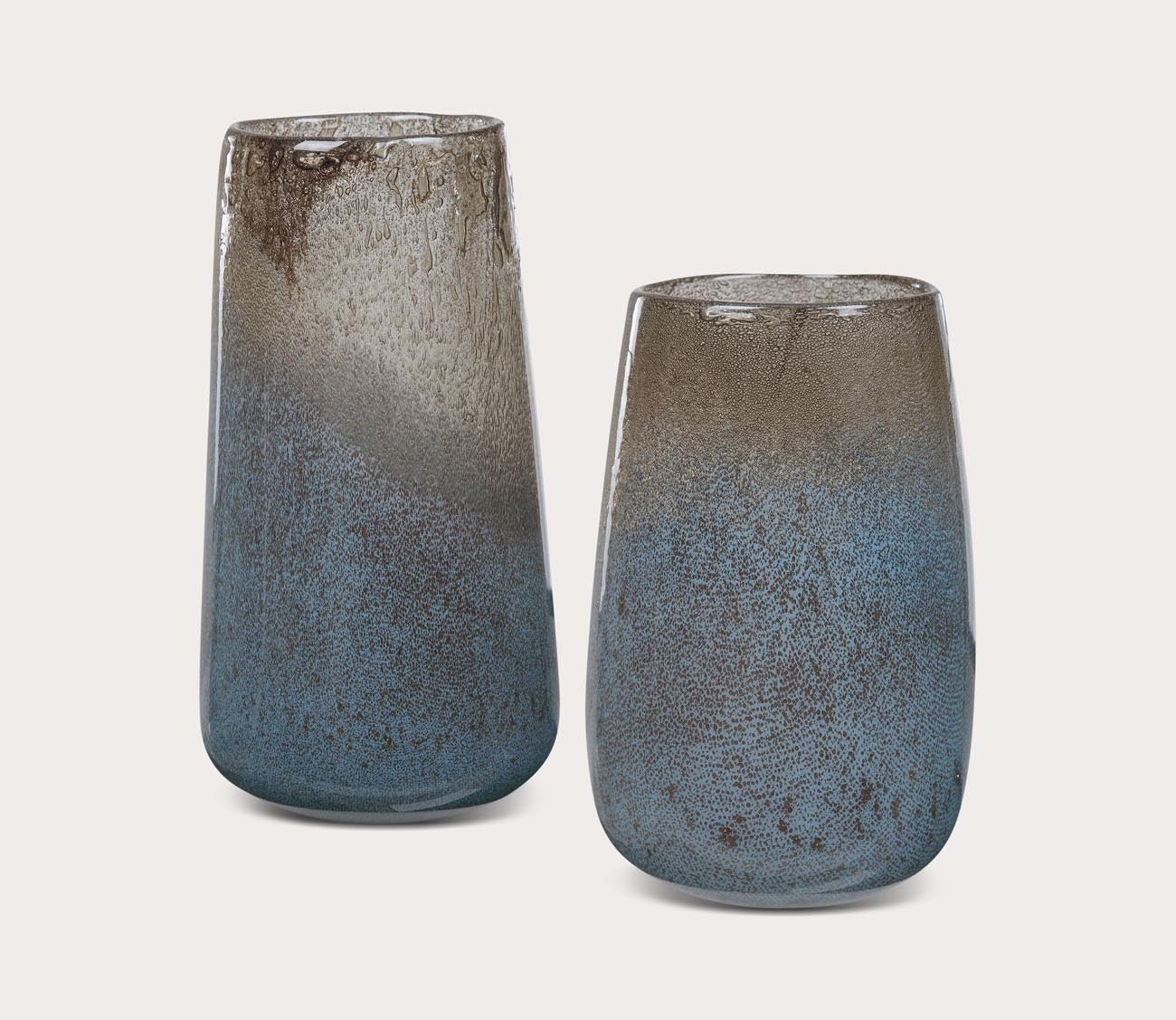 Ione Seeded Glass Vases Set of 2 by Uttermost