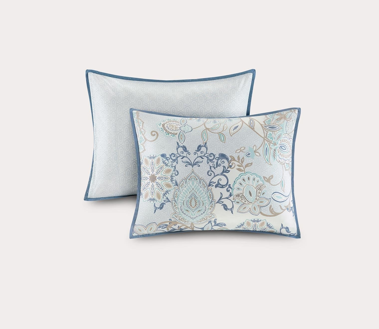 Isla Reversible Printed Cotton 3-Piece Duvet Cover Set by Madison Park