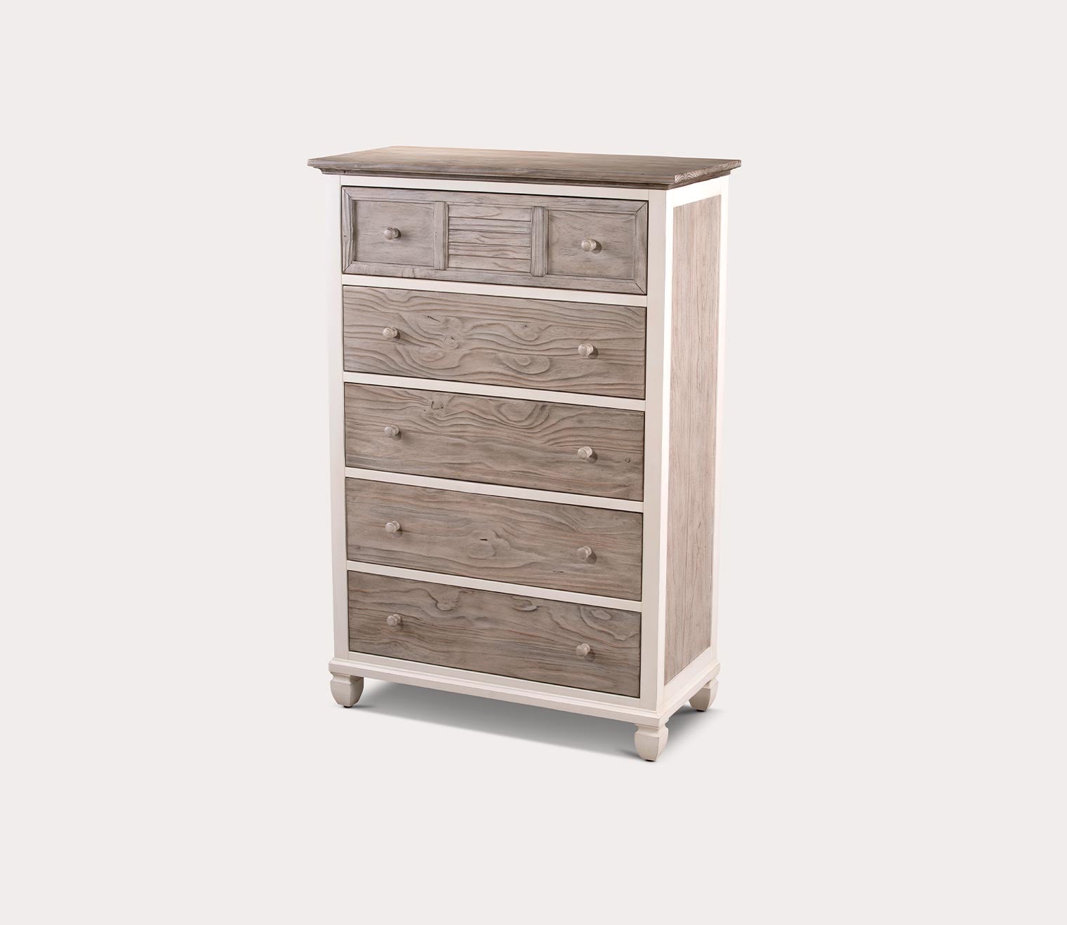Islamorada 5-Drawer Large Wood Chest