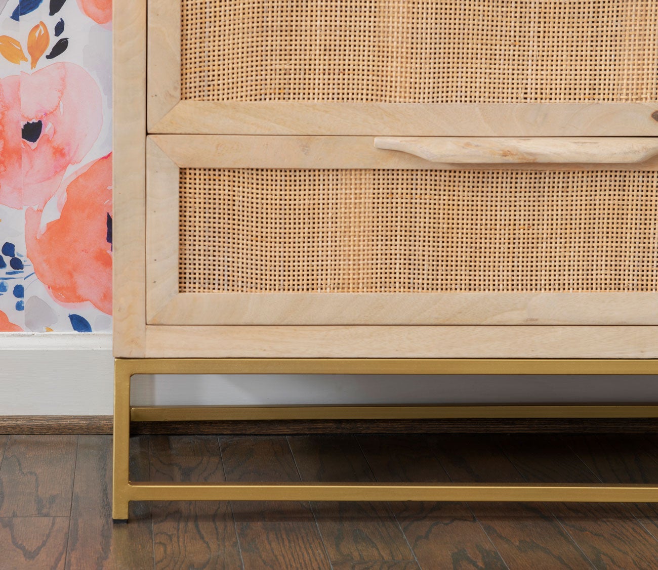 Janie Rattan 3-Drawer Wood Accent Chest by Powell