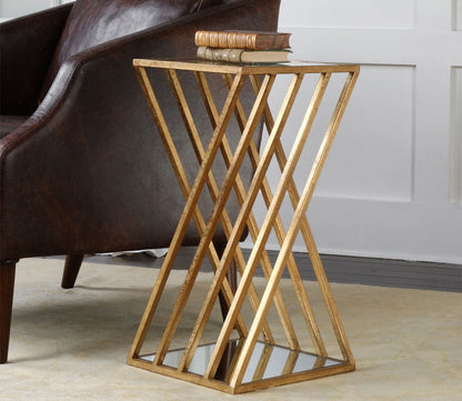 Janina Gold Dimensional Accent Table by Uttermost