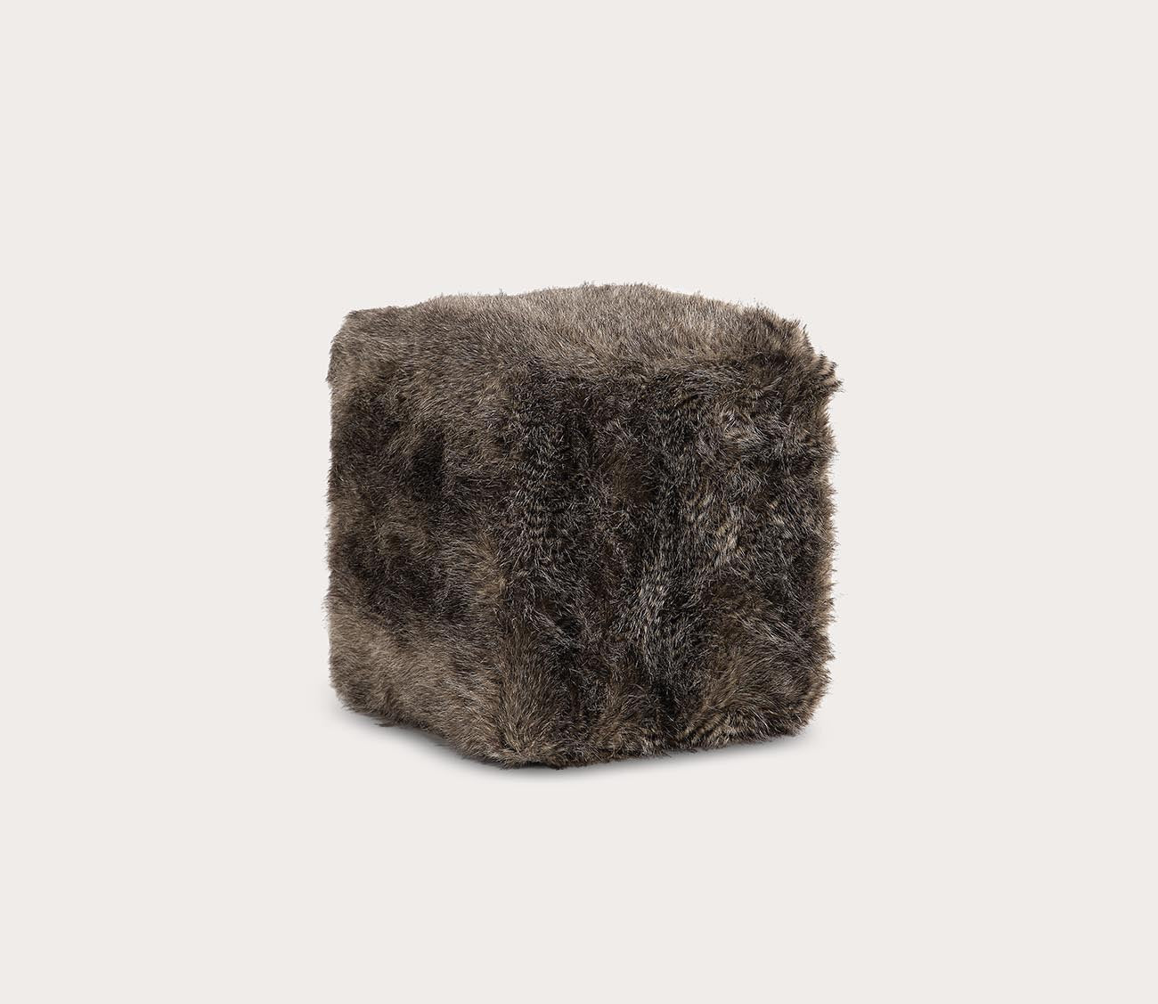 Jayna Fur Ottoman by Uttermost