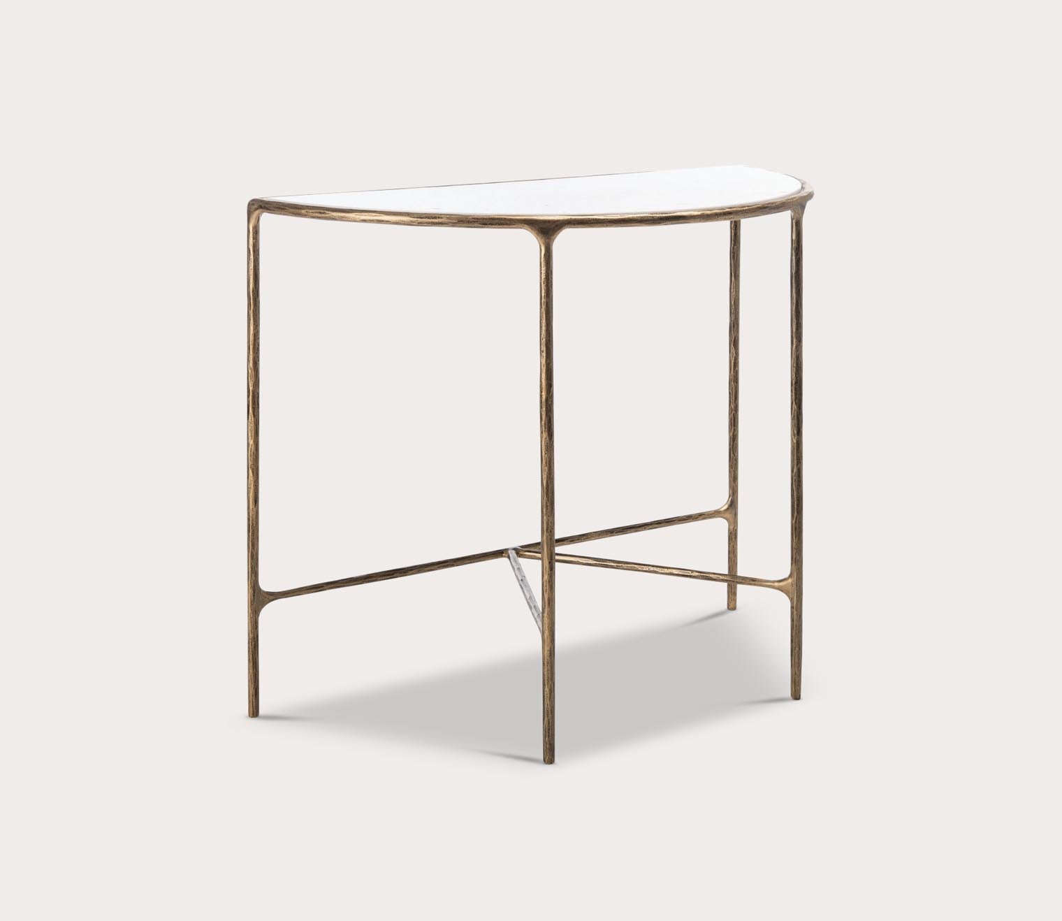 Jessa Forged Metal Half-Moon Console Table by Safavieh