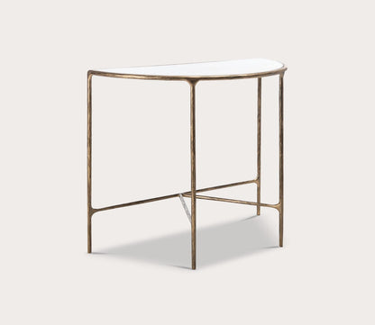 Jessa Forged Metal Half-Moon Console Table by Safavieh