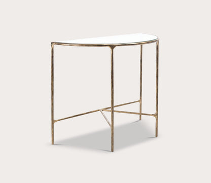 Jessa Forged Metal Half-Moon Console Table by Safavieh