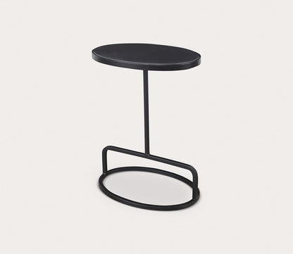 Jessenia Black Marble Accent Table by Uttermost