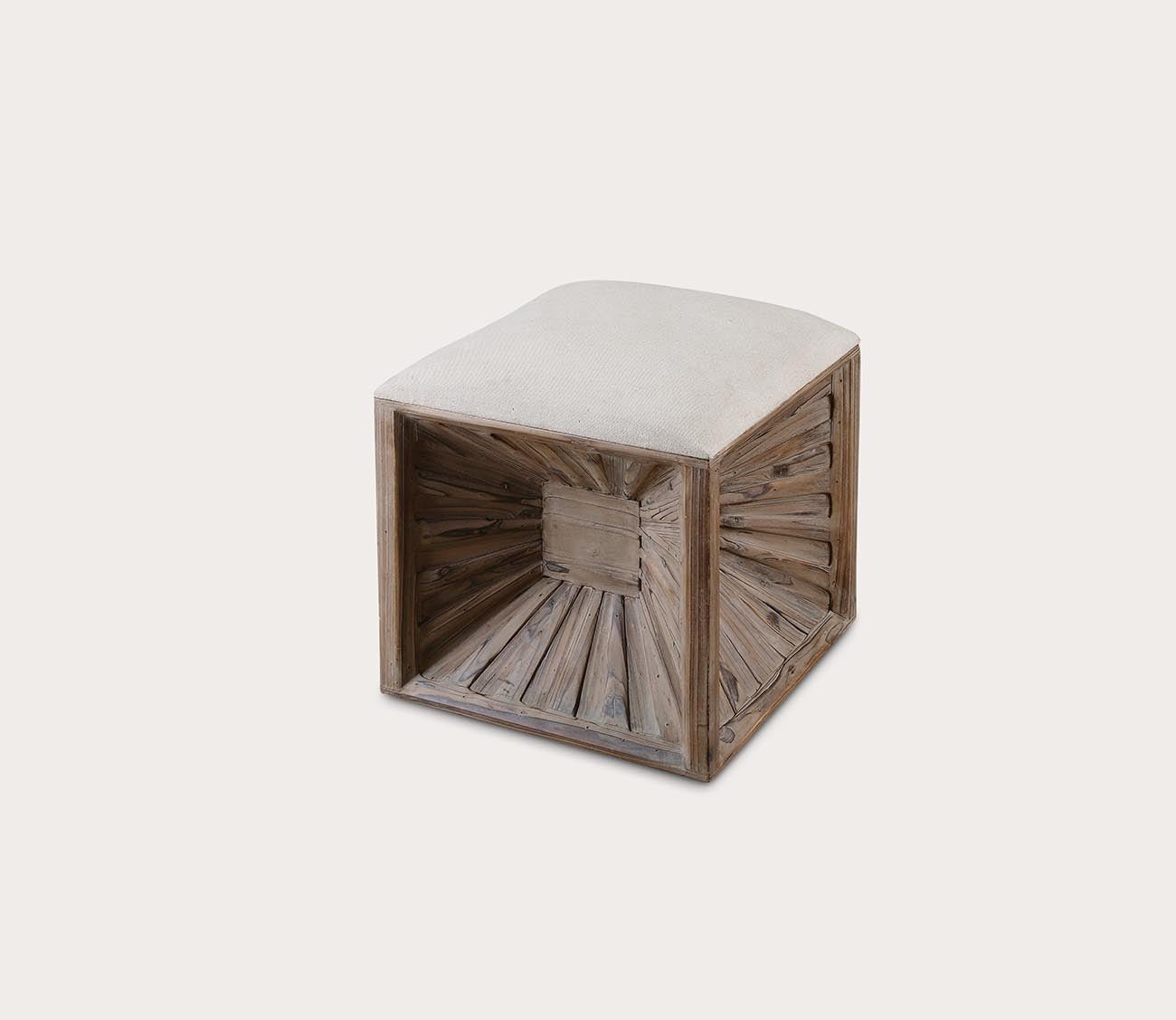 Jia Wooden Ottoman by Uttermost