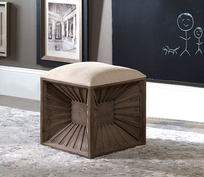 Jia Wooden Ottoman by Uttermost