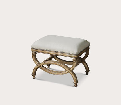 Karline Natural Linen Small Bench by Uttermost