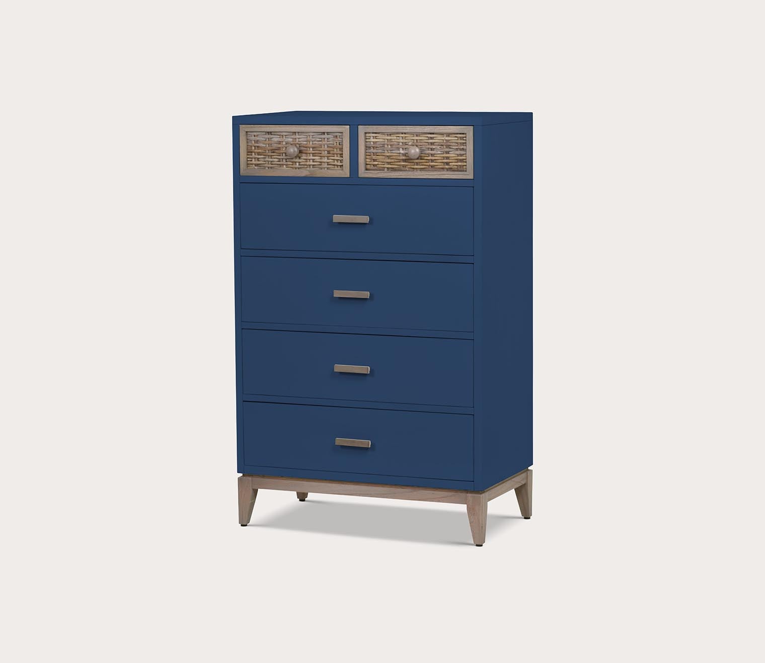 Kauai Wicker 6-Drawer Vertical Wood Chest by Sea Winds Trading