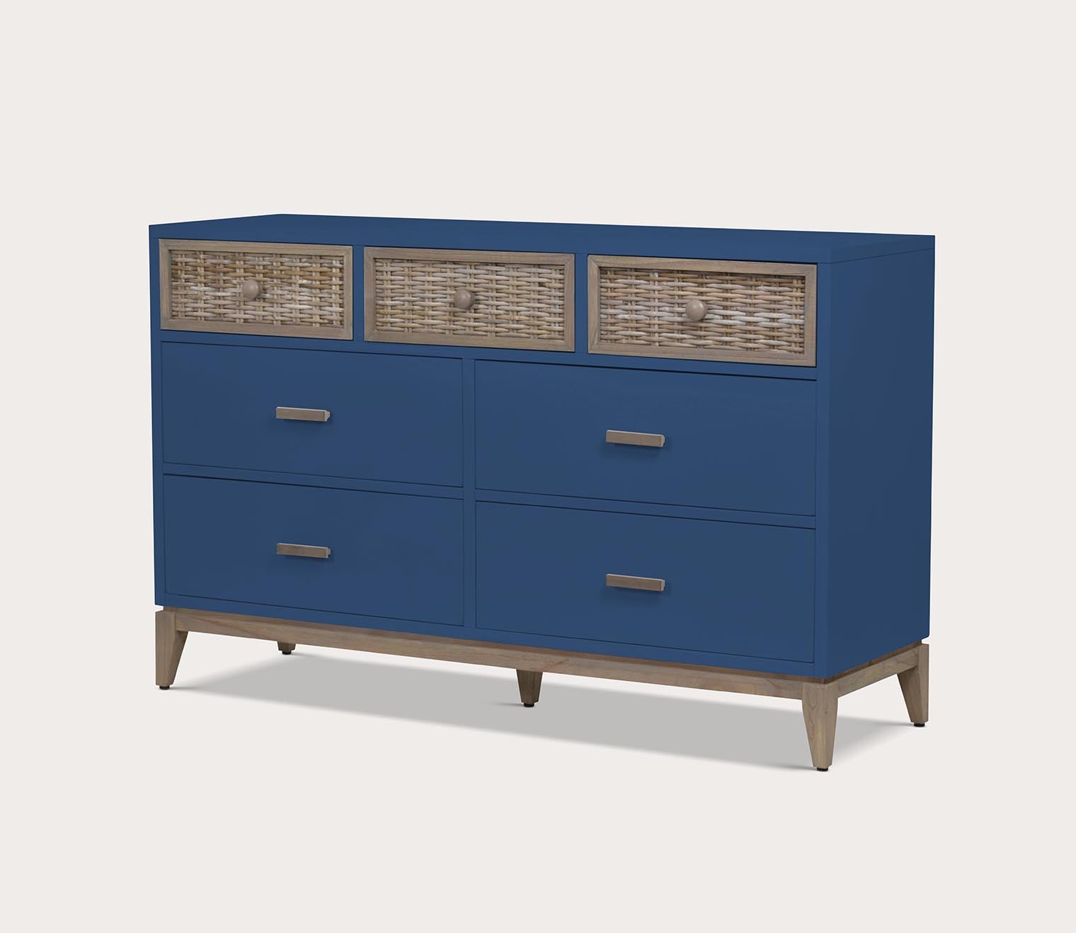 Kauai Wicker 7-Drawer Wood Dresser by Sea Winds Trading