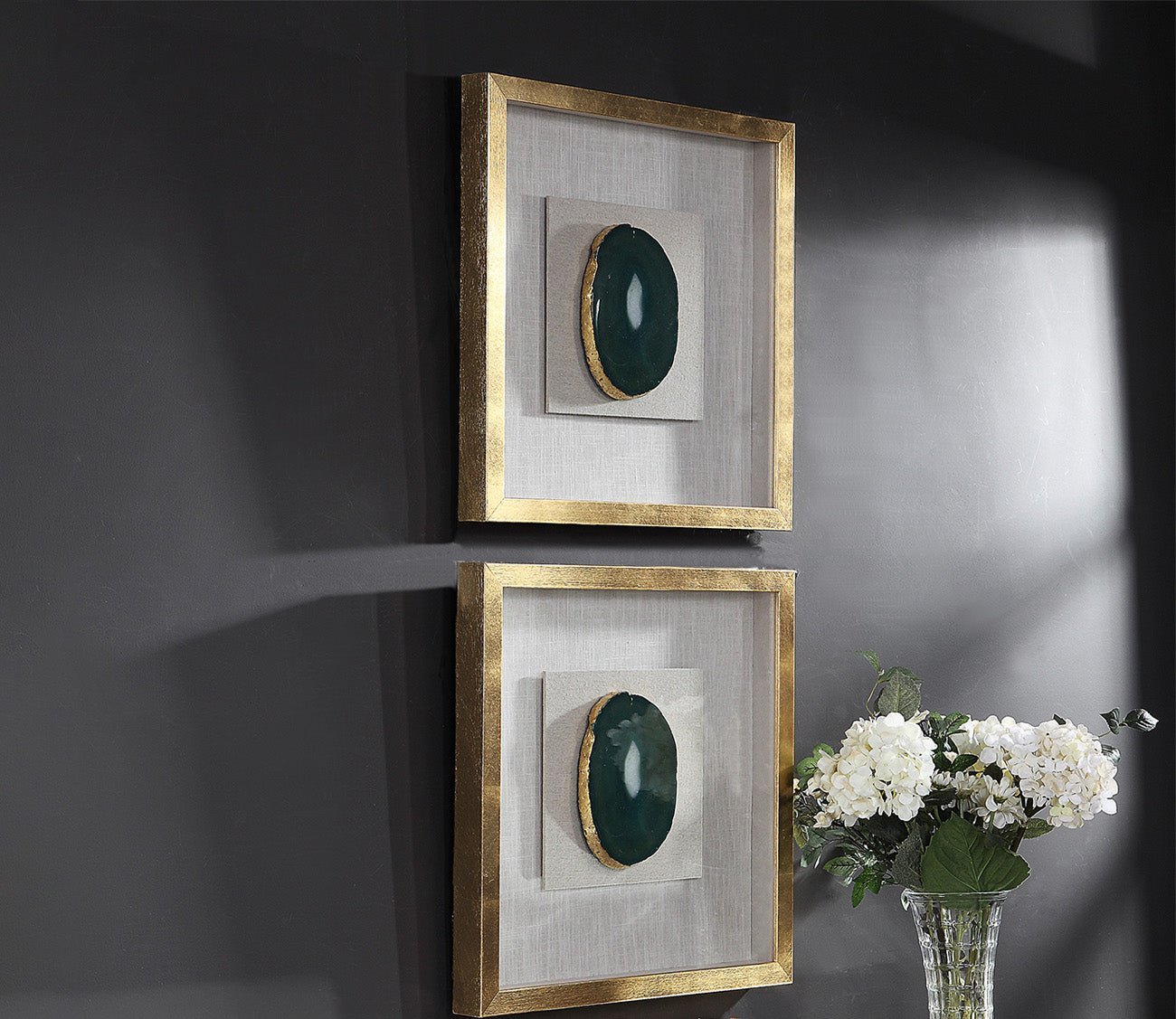 Keeva Agate Stone Shadow Box by Uttermost