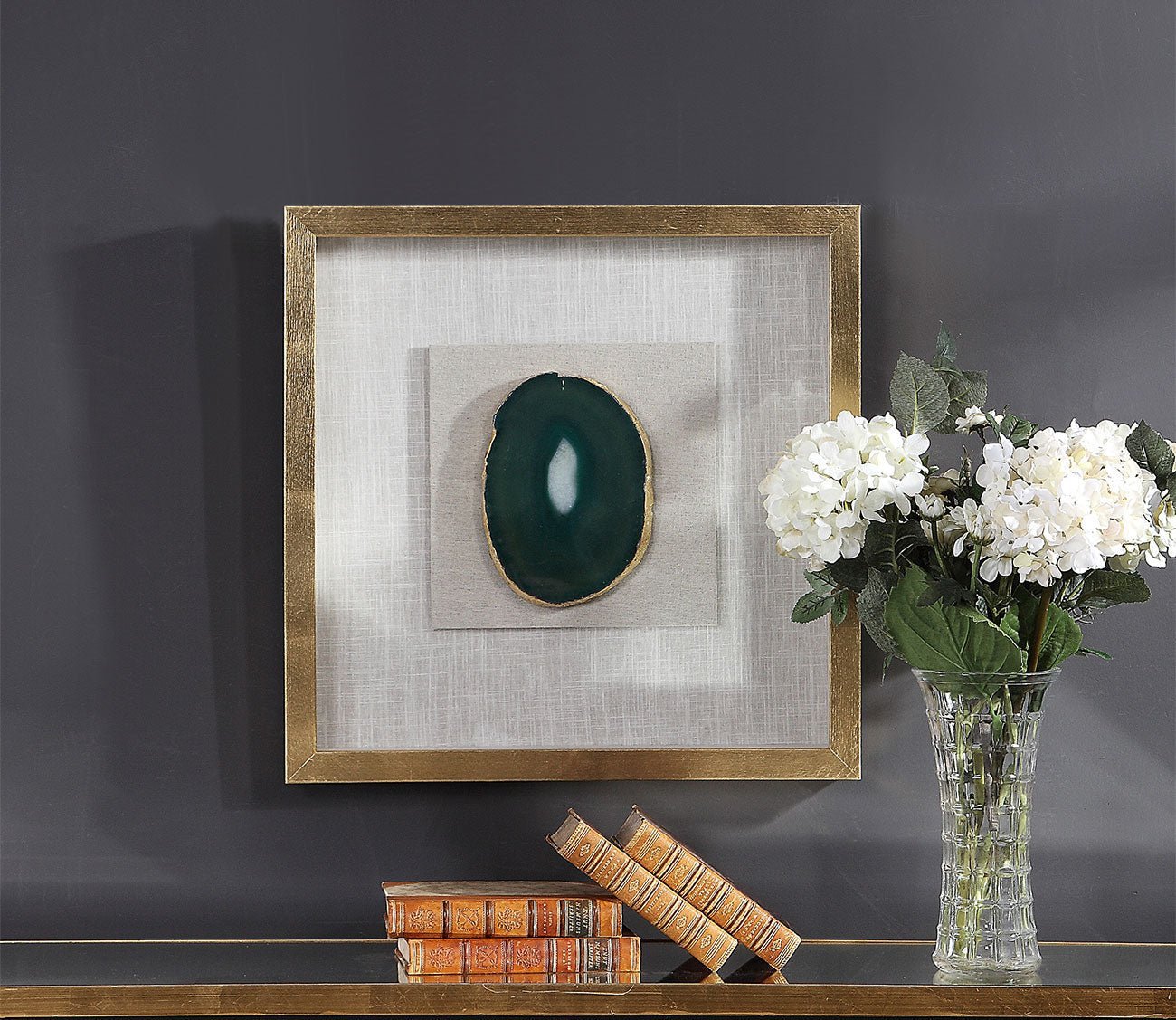 Keeva Agate Stone Shadow Box