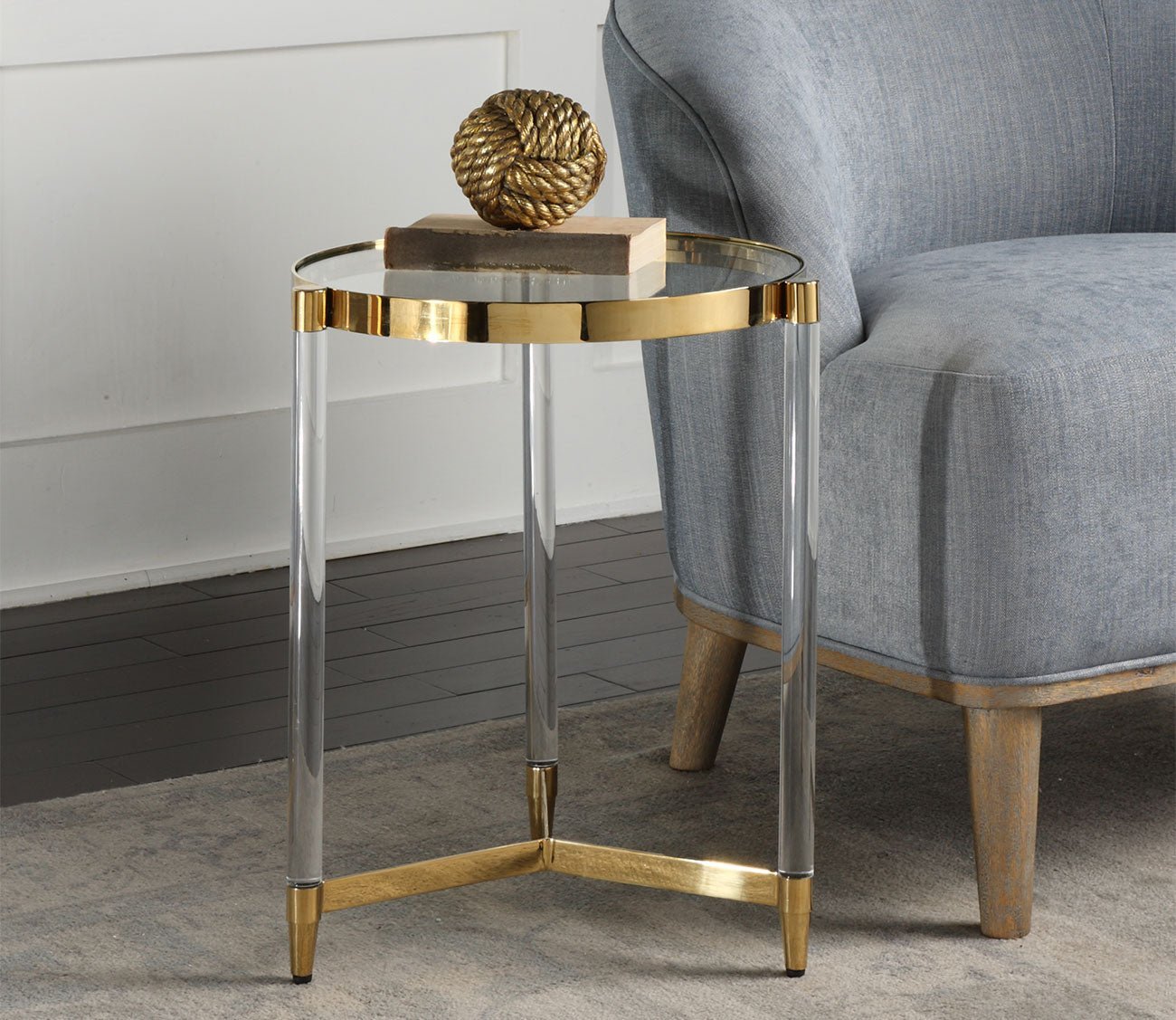 Kellen Glass Accent Table