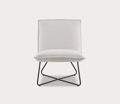 Kelvin Sherpa Upholstered Armless Accent Chair by Linon