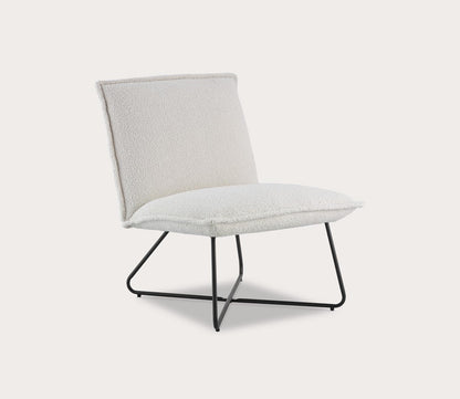 Kelvin Sherpa Upholstered Armless Accent Chair by Linon